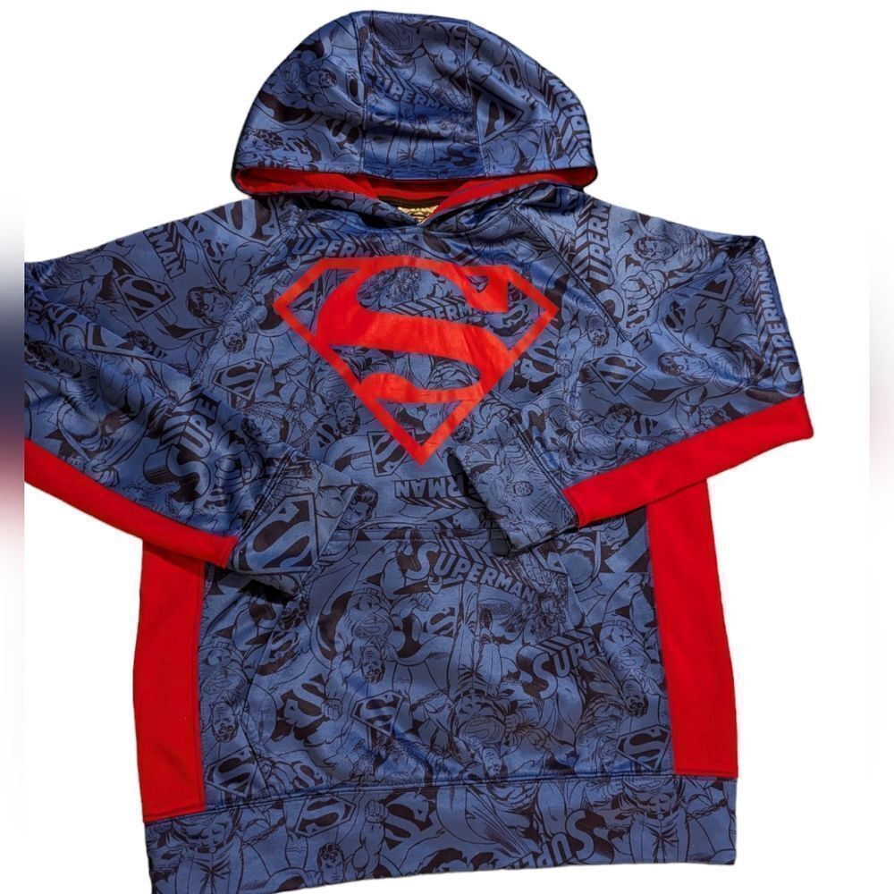Boys Spiderman pullover hoodie sweatshirt size 10/12